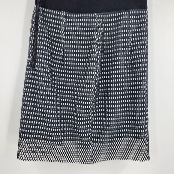 MILLY NY women's 4 black cutwork overlay skirt - Picture 2 of 5